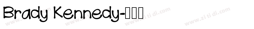 Brady Kennedy字体转换